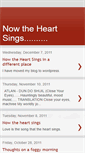 Mobile Screenshot of nowtheheartsings.blogspot.com