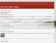 Tablet Screenshot of nowtheheartsings.blogspot.com