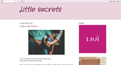 Desktop Screenshot of littleordinarysecrets.blogspot.com