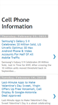 Mobile Screenshot of cellphoneinformation.blogspot.com