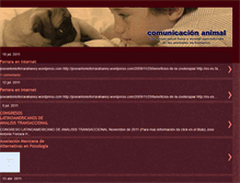 Tablet Screenshot of comunicacion-animal.blogspot.com