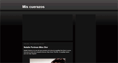 Desktop Screenshot of miscuerazos.blogspot.com