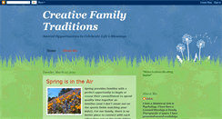 Desktop Screenshot of creativefamilytraditions.blogspot.com