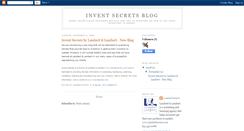 Desktop Screenshot of inventsecrets.blogspot.com