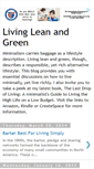 Mobile Screenshot of leanandgreenliving.blogspot.com