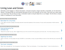 Tablet Screenshot of leanandgreenliving.blogspot.com