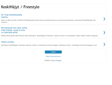Tablet Screenshot of koskihajyt-freestyle.blogspot.com
