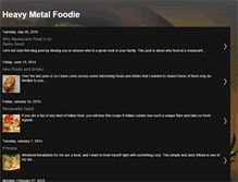 Tablet Screenshot of heavymetalfoodie.blogspot.com