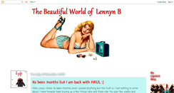 Desktop Screenshot of beautifulworldoflennynb.blogspot.com