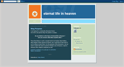 Desktop Screenshot of eternallifeinheaven.blogspot.com