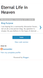 Mobile Screenshot of eternallifeinheaven.blogspot.com