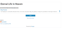 Tablet Screenshot of eternallifeinheaven.blogspot.com