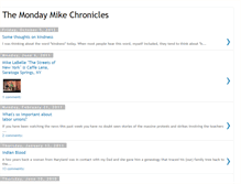 Tablet Screenshot of mondaymike.blogspot.com
