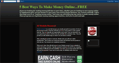 Desktop Screenshot of money4uonweb.blogspot.com