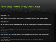 Tablet Screenshot of money4uonweb.blogspot.com