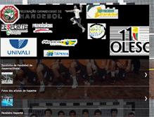 Tablet Screenshot of handebol-itapema.blogspot.com