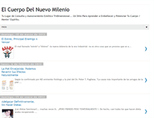 Tablet Screenshot of elcuerpodelnuevomilenio.blogspot.com