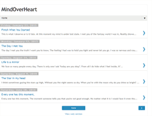 Tablet Screenshot of mindovermyheart.blogspot.com