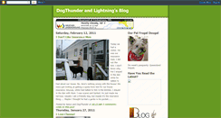 Desktop Screenshot of dogthundersblog.blogspot.com