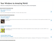 Tablet Screenshot of amazing-topics.blogspot.com
