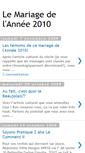Mobile Screenshot of lemariagedelannee2010.blogspot.com