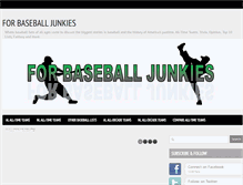 Tablet Screenshot of baseballjunkies.blogspot.com