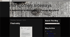 Desktop Screenshot of montgomerysideways.blogspot.com