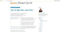 Desktop Screenshot of karenfriendsmith.blogspot.com