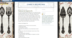 Desktop Screenshot of cyndisrecipebox.blogspot.com