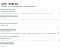 Tablet Screenshot of cyndisrecipebox.blogspot.com