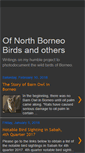 Mobile Screenshot of borneobirds.blogspot.com