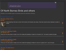 Tablet Screenshot of borneobirds.blogspot.com