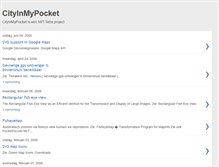 Tablet Screenshot of cityinmypocket.blogspot.com