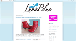 Desktop Screenshot of lunablueshoes.blogspot.com