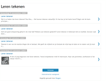 Tablet Screenshot of leren-tekenen.blogspot.com