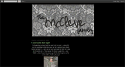 Desktop Screenshot of mcclevefamily.blogspot.com