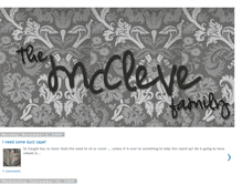 Tablet Screenshot of mcclevefamily.blogspot.com