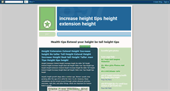Desktop Screenshot of heightextension.blogspot.com