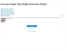 Tablet Screenshot of heightextension.blogspot.com