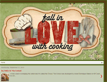 Tablet Screenshot of fallinlovewithcooking.blogspot.com