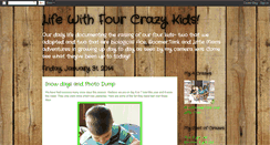 Desktop Screenshot of lifewithfourcrazykids.blogspot.com