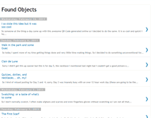 Tablet Screenshot of fooundobjects.blogspot.com