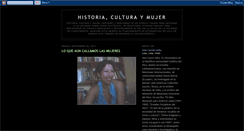 Desktop Screenshot of historiaculturaymujer-yeni.blogspot.com