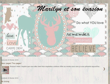 Tablet Screenshot of marilynetsonevasion.blogspot.com