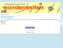 Tablet Screenshot of deutsch-grundschule.blogspot.com