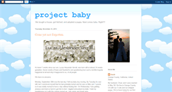 Desktop Screenshot of projectbaby2011.blogspot.com