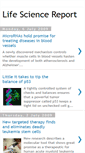 Mobile Screenshot of lifescience-report.blogspot.com