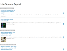 Tablet Screenshot of lifescience-report.blogspot.com