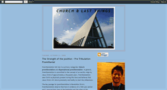 Desktop Screenshot of ecclesia-eschatology.blogspot.com