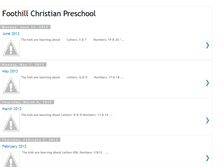 Tablet Screenshot of foothillchristianpreschool.blogspot.com